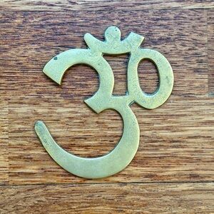 Wall Decor Art - OM Symbol - Pure Brass